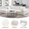 [VIDEO provided]109*68" Modular Sectional Living Room Sofa Set, Modern Minimalist Style Couch, Upholstered Compressed Sofa for Living Room, Bedroom