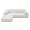 [VIDEO provided]109*68" Modular Sectional Living Room Sofa Set, Modern Minimalist Style Couch, Upholstered Compressed Sofa for Living Room, Bedroom