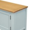 TREXM Cambridge Series Ample Storage Vintage Console Table with Four Small Drawers and Bottom Shelf for Living Rooms