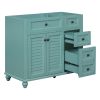 36'' Bathroom Vanity without Top Sink, Free Standing Vanity Set with 2 Drawers& Soft Closing Doors