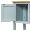 TREXM Cambridge Series Ample Storage Vintage Console Table with Four Small Drawers and Bottom Shelf for Living Rooms
