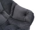 Living Room Chairs Modern Cotton Fabric Lazy Chair, Accent Contemporary Lounge Chair
