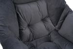 Living Room Chairs Modern Cotton Fabric Lazy Chair, Accent Contemporary Lounge Chair