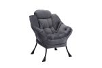 Living Room Chairs Modern Cotton Fabric Lazy Chair, Accent Contemporary Lounge Chair