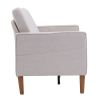 180*76*85cm Linen Solid Wood Legs Second Generation Three Seats Without Chaise Concubine Solid Wood Frame Can Be Combined With Single Seat Double Seat