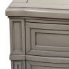 Dauphin 3-Drawer Accent End Table, Merino White Wood