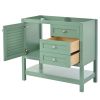 36'' Bathroom Vanity without Sink, Free Standing Vanity Set with 2 Drawers& Soft Closing Doors, Bathroom Storage Cabinet with Solid Wood Feet