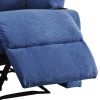 Rosia Blue Linen Motion Recliner