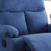 Rosia Blue Linen Motion Recliner