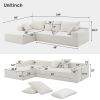 [VIDEO provided]109*68" Modular Sectional Living Room Sofa Set, Modern Minimalist Style Couch, Upholstered Compressed Sofa for Living Room, Bedroom
