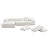 [VIDEO provided]109*68" Modular Sectional Living Room Sofa Set, Modern Minimalist Style Couch, Upholstered Compressed Sofa for Living Room, Bedroom