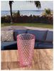 Diamond Cut Acrylic Glasses Drinking Set of 4 (19oz), Plastic Drinking Glasses, BPA Free Cocktail Glasses, Drinkware Set, Drinking Water Glasses