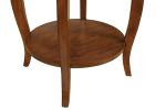 Alysa Walnut Finish Accent Table