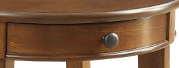 Alysa Walnut Finish Accent Table