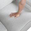 Push Back Reclining Chair Transitional Style Gray Chenille Upholstery 1pc Cushion Seat Modern Living Room Furniture