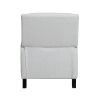 Push Back Reclining Chair Transitional Style Gray Chenille Upholstery 1pc Cushion Seat Modern Living Room Furniture