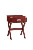 Babs Red Finish Accent Table