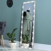 Hollywood Full Length Mirror with Lights Full Body Vanity Mirror with 3 Color Modes Lighted Standing Floor Mirror for Dressing Room Bedroom Wall Mount