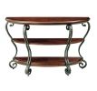 Traditional Style Brown Cherry 1pc Sofa Table Open Bottom Shelf Ornate Design Living Room Furniture