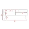 New Haven 2-Drawer 3-Shelf TV Stand Dark Walnut