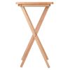 Alex 2-Pc Snack Table Set; Natural