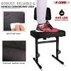 5 CORE Piano Bench Height Adjustable Keyboard Stool Stool Heavy Duty Thick Padded Cushioned Seat with Backrest - PNB B-REST BLK