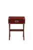 Babs Red Finish Accent Table