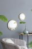 D15" Gold Round Mirror, Circle Mirror with Iron Frame for Living Room Bedroom Vanity Entryway Hallway
