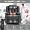 Dual Motor Infinite Position Up to 350 LBS Leatheraire Power Lift Recliner Chair