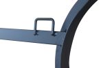 Wall Mirror 30x35 Inch Black Rectangular Mirror with 2 Wavy Sides Metal Framed Mirror Vanity Mirror Dressing Mirror, for Bathroom, Living Room