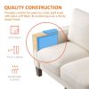 Modern Living Room Furniture Sofa in Beige Fabric