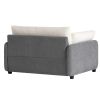 [Video]50*43" Oversized Chenille Single Sofa Chair,Wide and Deep Seat Accent Chair,Modern Upholstered Comfy Armchair