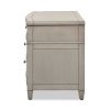 Dauphin 3-Drawer Accent End Table, Merino White Wood