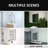 30x36 In. Aluminum Framed Rounded Rectangle Bathroom Wall Mirror, Oil Rubbed Bronze Bathroom Vanity Mirror Farmhouse, Anti-Rust