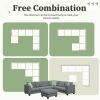 [VIDEO provided] 112*87" Sectional Sofa Couches Living Room Sets, 7 Seats Modular Sectional Sofa with Ottoman