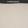 LingYu023White Compression Sofa, Memory Foam 3-Seater Sofa, No Installation & Easy to Transport, Deep Seat Modern Sofa with Corduroy Fabric