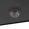 Rectangle Black Glass Coffee Table, Clear Coffee Table,Modern Side Center Tables for Living Room,Living Room Furniture