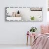 Hollywood Full Length Mirror with Lights Full Body Vanity Mirror with 3 Color Modes Lighted Standing Floor Mirror for Dressing Room Bedroom Wall Mount