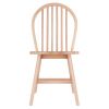 Windsor 2-Pc Chair Set; Natural