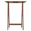 Alex 5-Pc Snack Table Set; Walnut