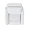 Bloomy 35.5" High-Back Power Recliner Motion Chair, Chiffon White Boucle