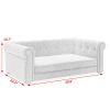 Elegant Rectangle Pet Bed for Medium and Large Dogs, Durable Elevated Dog Sofa Bed, Comfortable Dog Couch, Modern and Stylish Dog Sofa for Large Dogs
