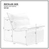 Accent Armless Chair Lazy Floor Seating, Fireside Chair Sofa Lounger Leisure Accent Single Couch with Backrest for Living Room, Bedroom, Office