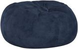 5-Foot Comfortable High-Density Shredded Foam Bean Bag Chair for Kids and Adults, with Removable Microsuede Cover