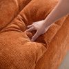 Accent Armless Chair Lazy Floor Seating, Fireside Chair Sofa Lounger Leisure Accent Single Couch with Backrest for Living Room, Bedroom, Office