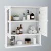 Bathroom Wall Cabinet with Doule Mirror Doors and Shelvs