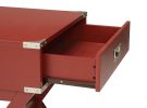 Babs Red Finish Accent Table