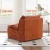 Accent Armless Chair Lazy Floor Seating, Fireside Chair Sofa Lounger Leisure Accent Single Couch with Backrest for Living Room, Bedroom, Office