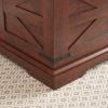 Farmhouse Coffee Table, Square Wood Table with Large Hidden Storage Compartment for Living Room