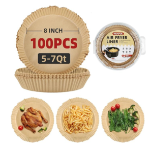 Disposable Air Fryer Paper - Round (Option: 100PCS)